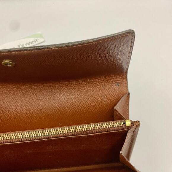 Louis Vuitton Long Sarah Large Monogram Canvas Wallet Vintage - Picture 12 of 16